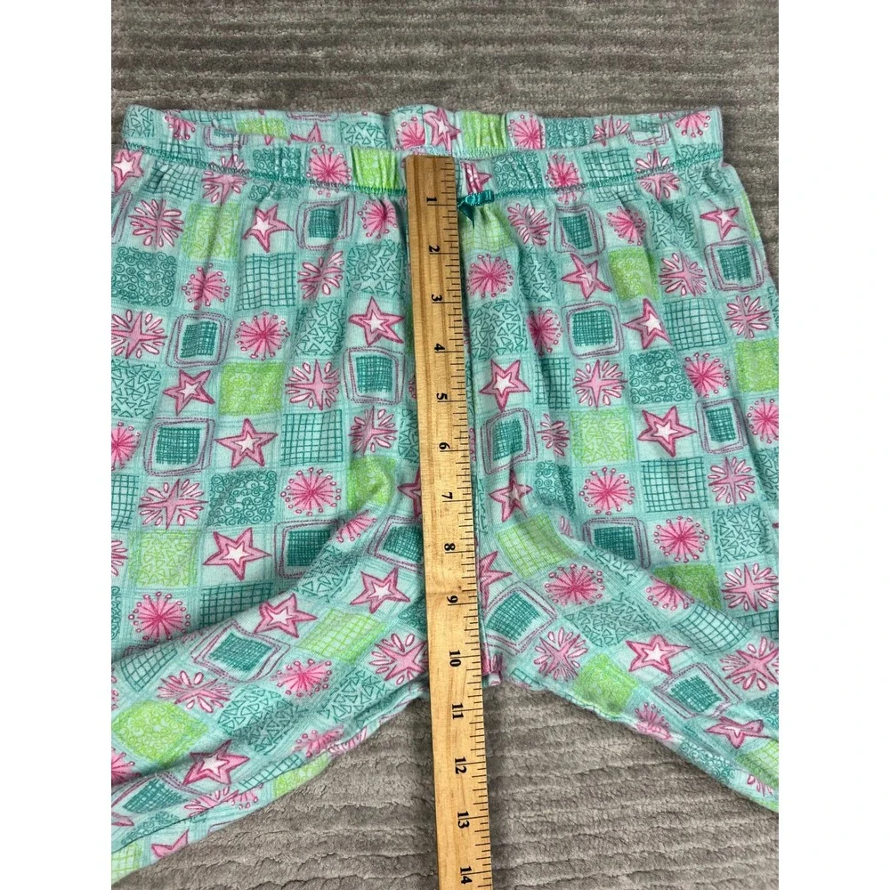 Cuddl Johns Pajama Set Girls M Multicolor Star Geometric Cotton Long Sleeve PJs
